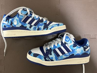 BAPE 30TH アディダス フォーラム84 ロー ブルー カモ 27.5cm