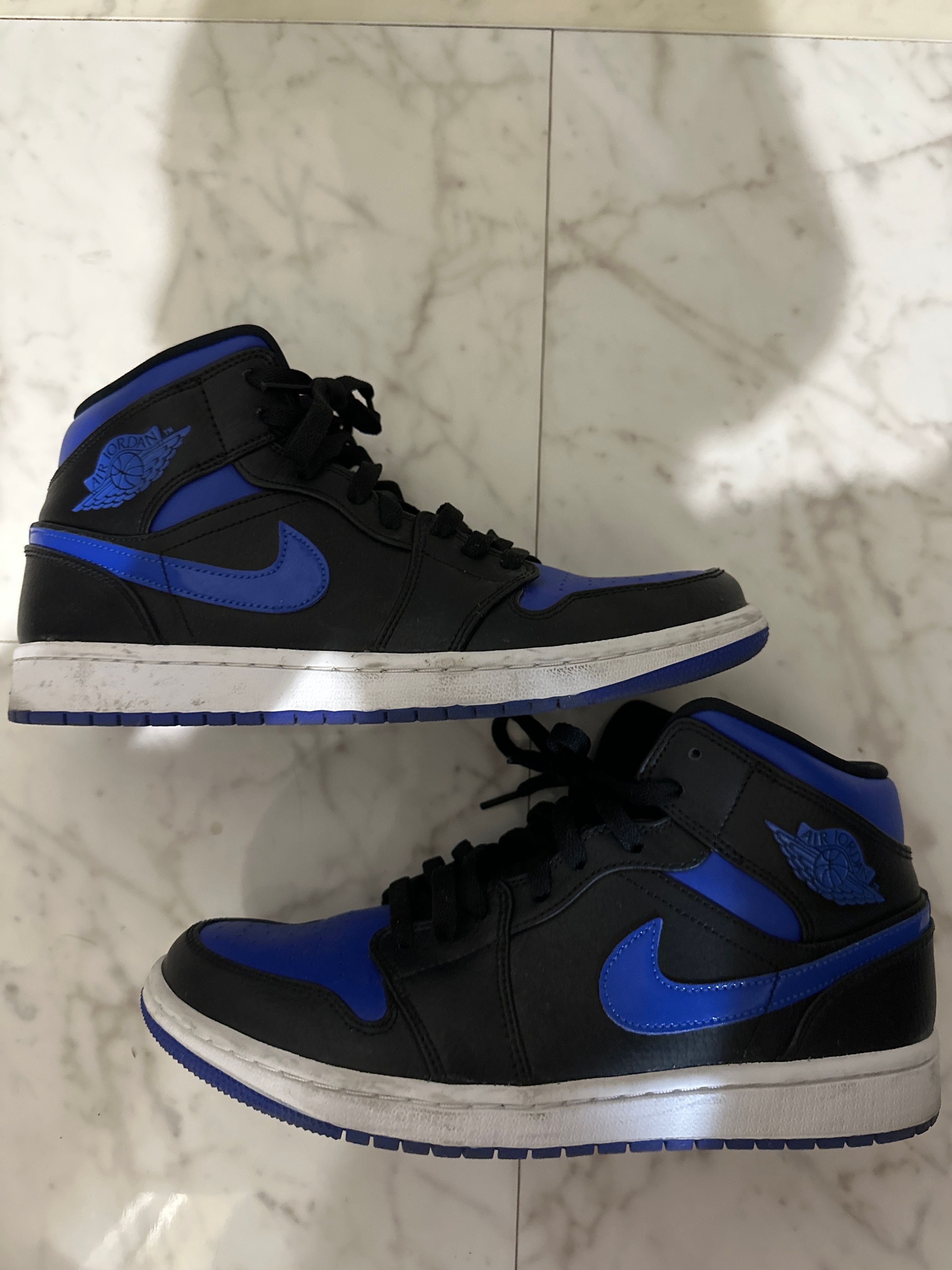 NIKE AIR JORDAN 1 MID "BLACK/BLUE"