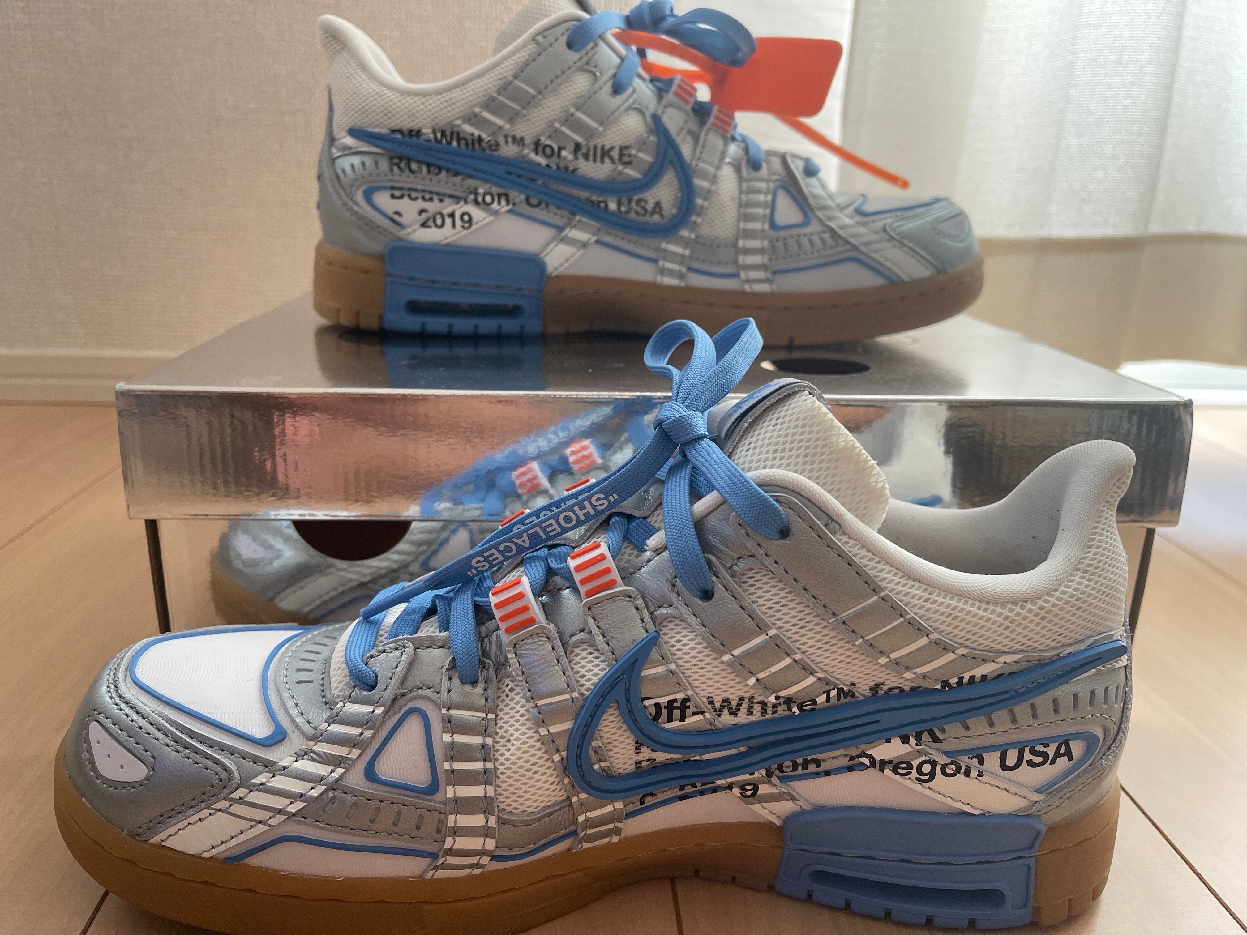 Off-White × Nike Air Rubber Dunk "White/University Blue" 