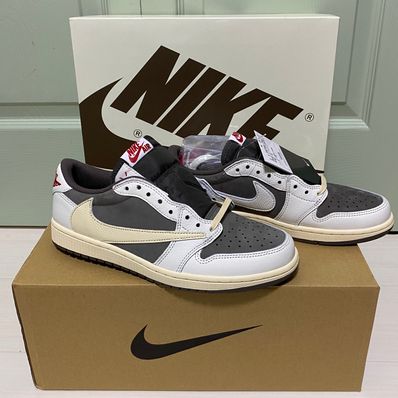 Travis Scott × Nike Air Jordan 1 Low OG SP "Reverse Mocha/Sail and Ridgerock"