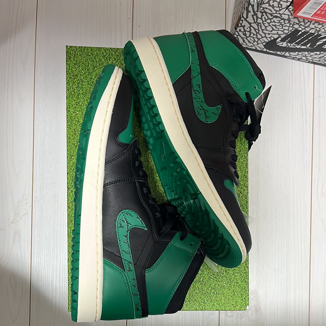 Eastside Golf × Nike Air Jordan 1 High Golf "Black/Malachite/1961"