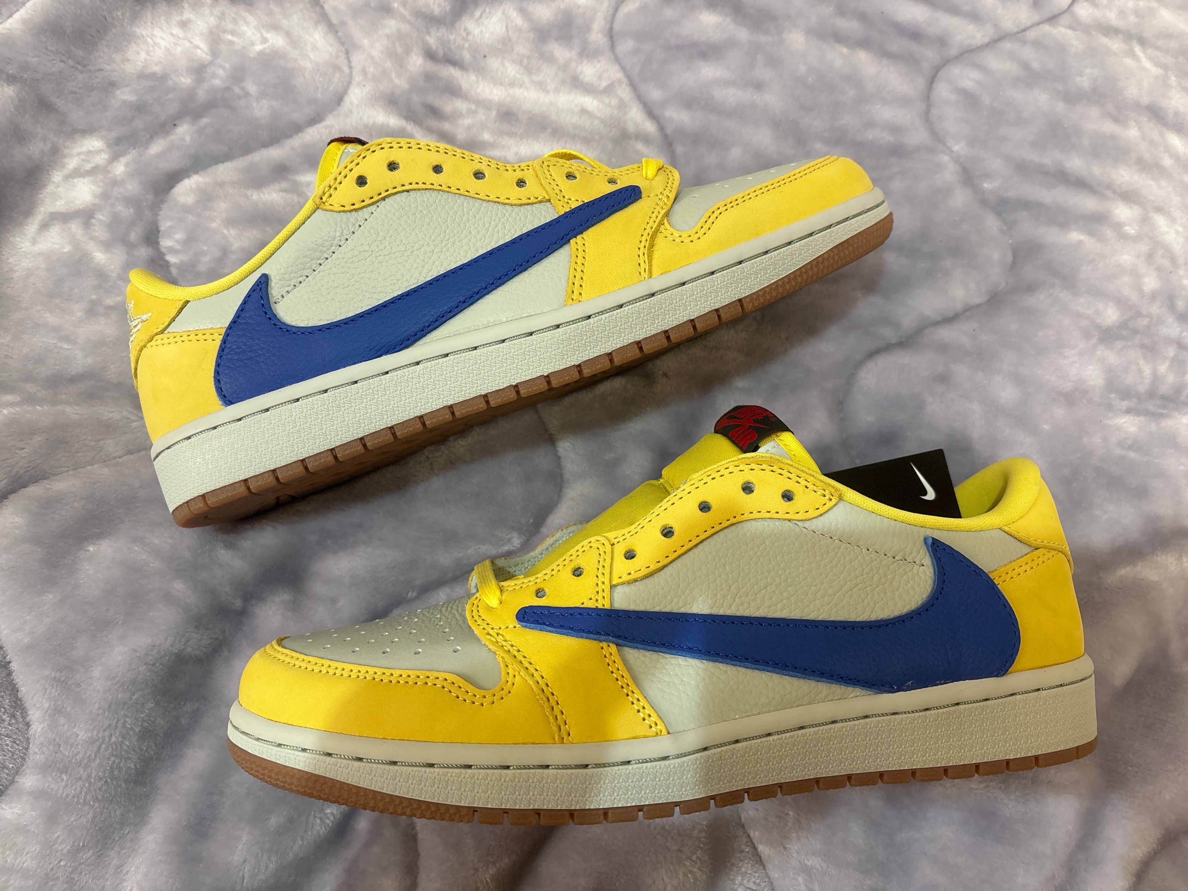 Travis Scott × Nike Women's Air Jordan 1 Retro Low OG "Canary"