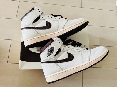 A Ma Maniere × Nike Air Jordan 1 Retro High OG "Sail and Burgundy"