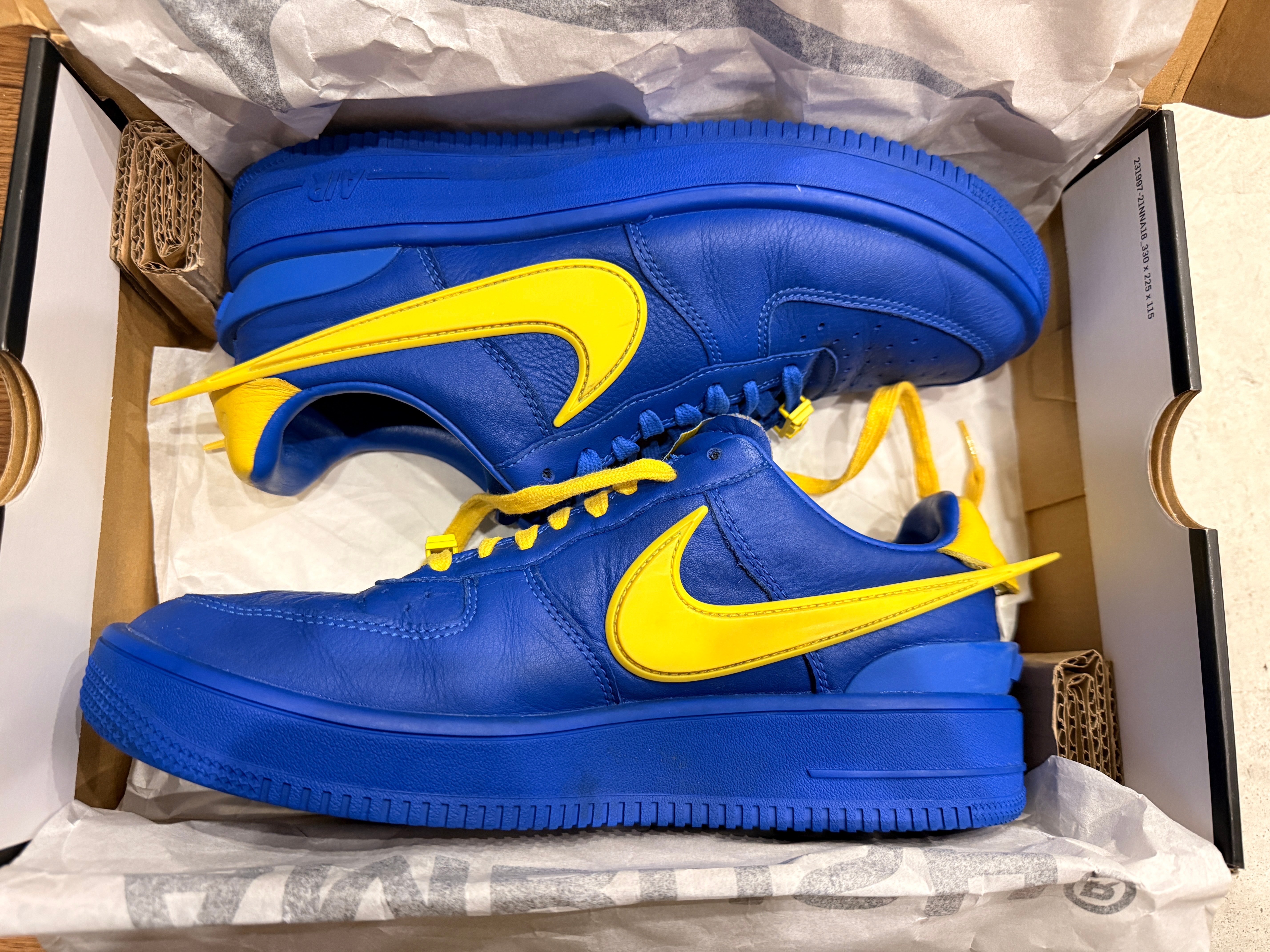 AMBUSH × Nike Air Force 1 Low "Game Royal and Vivid Sulfur"