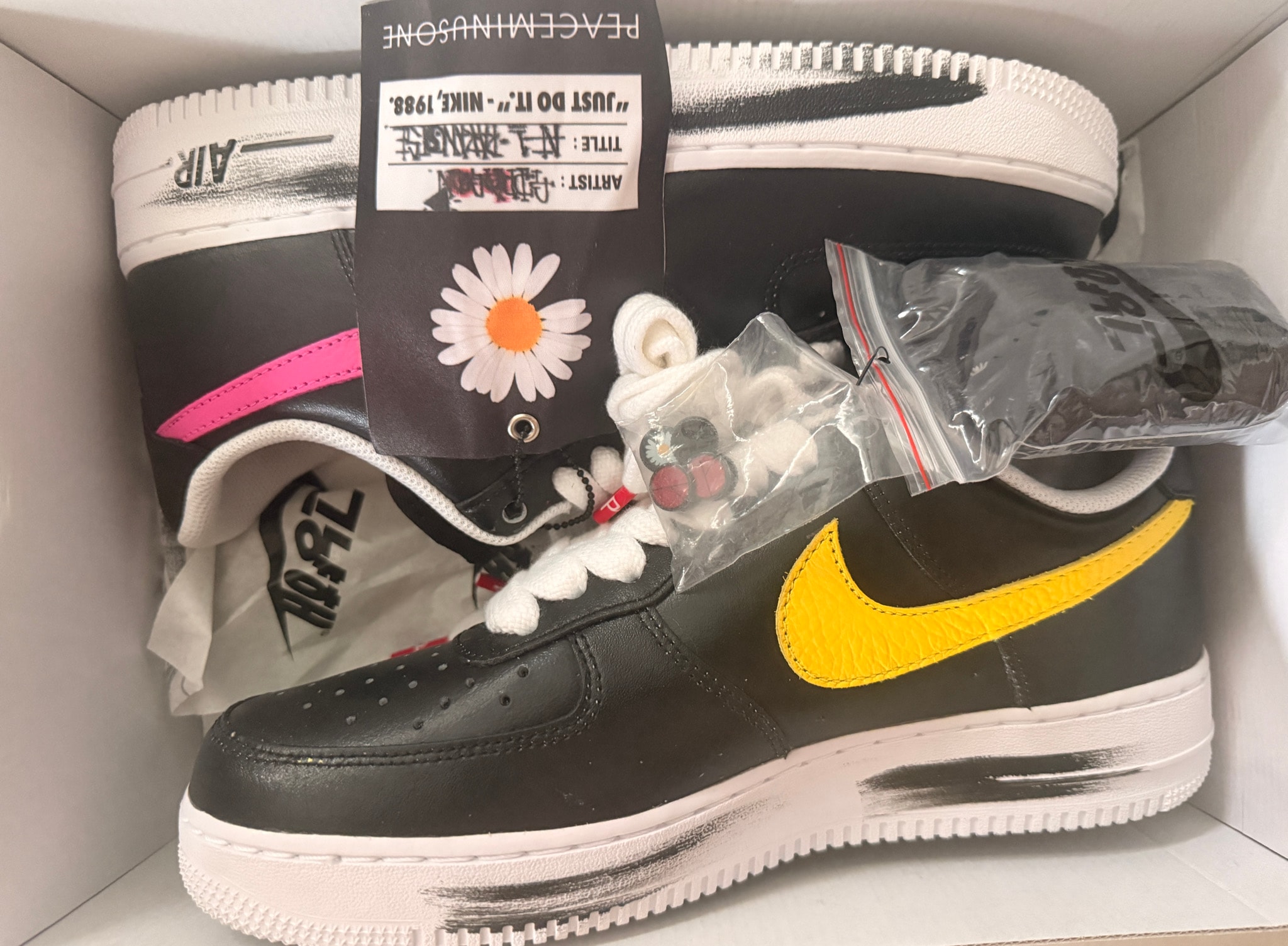 PEACEMINUSONE × Nike Air Force 1 Low '07 Para-Noise 3.0 "Black and Multi-Color" / G-DRAGON
