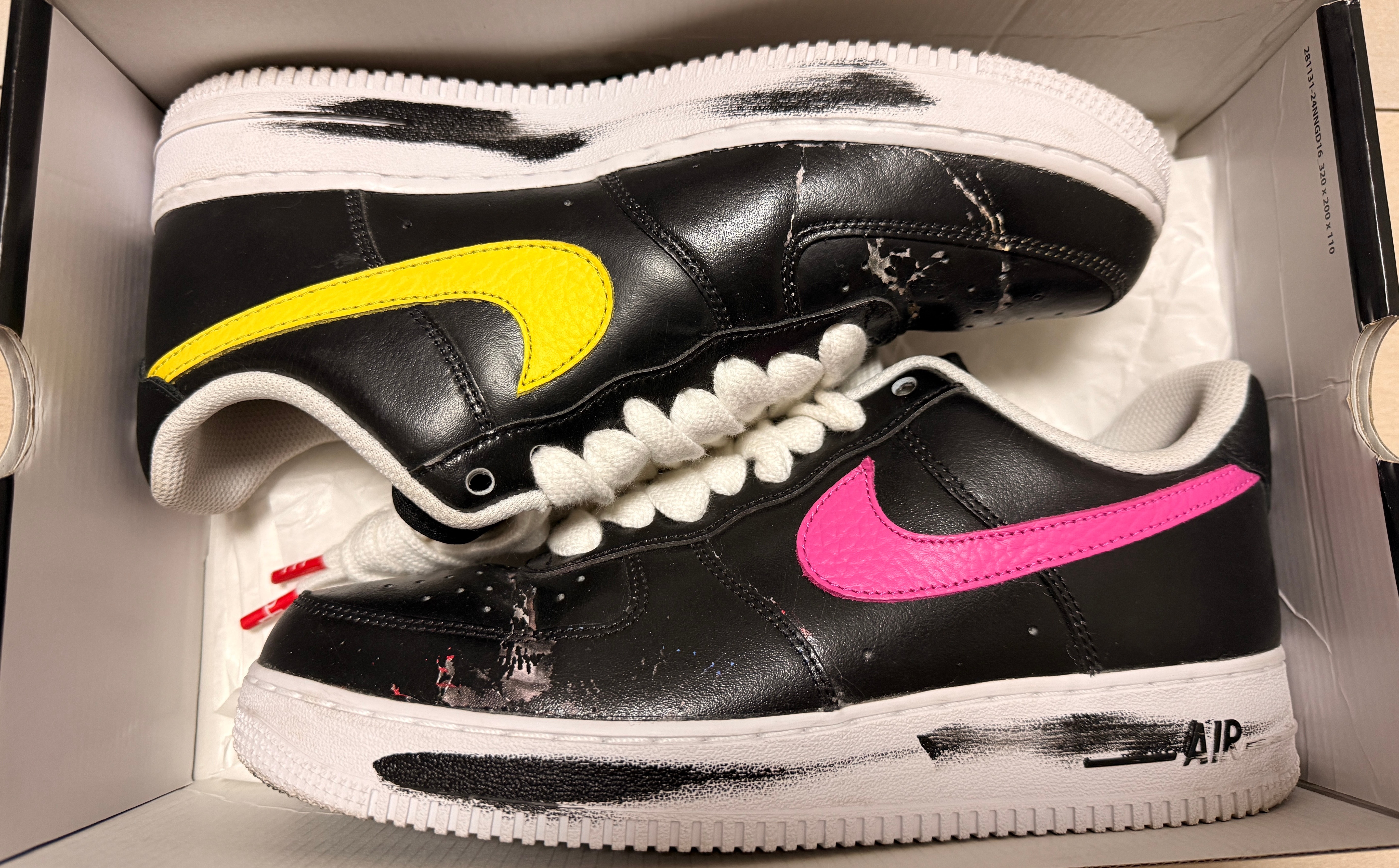 PEACEMINUSONE × Nike Air Force 1 Low '07 Para-Noise 3.0 "Black and Multi-Color" / G-DRAGON