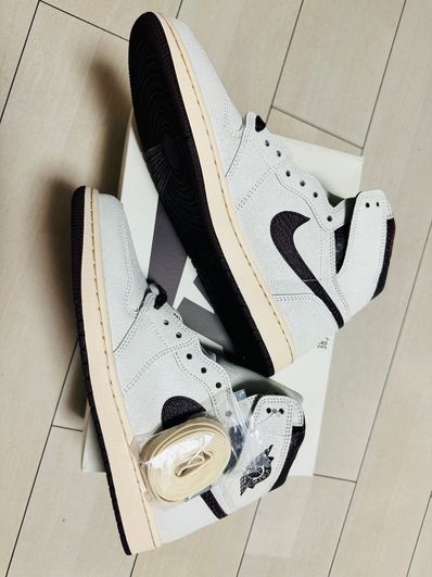 A Ma Maniere × Nike Air Jordan 1 Retro High OG "Sail and Burgundy"