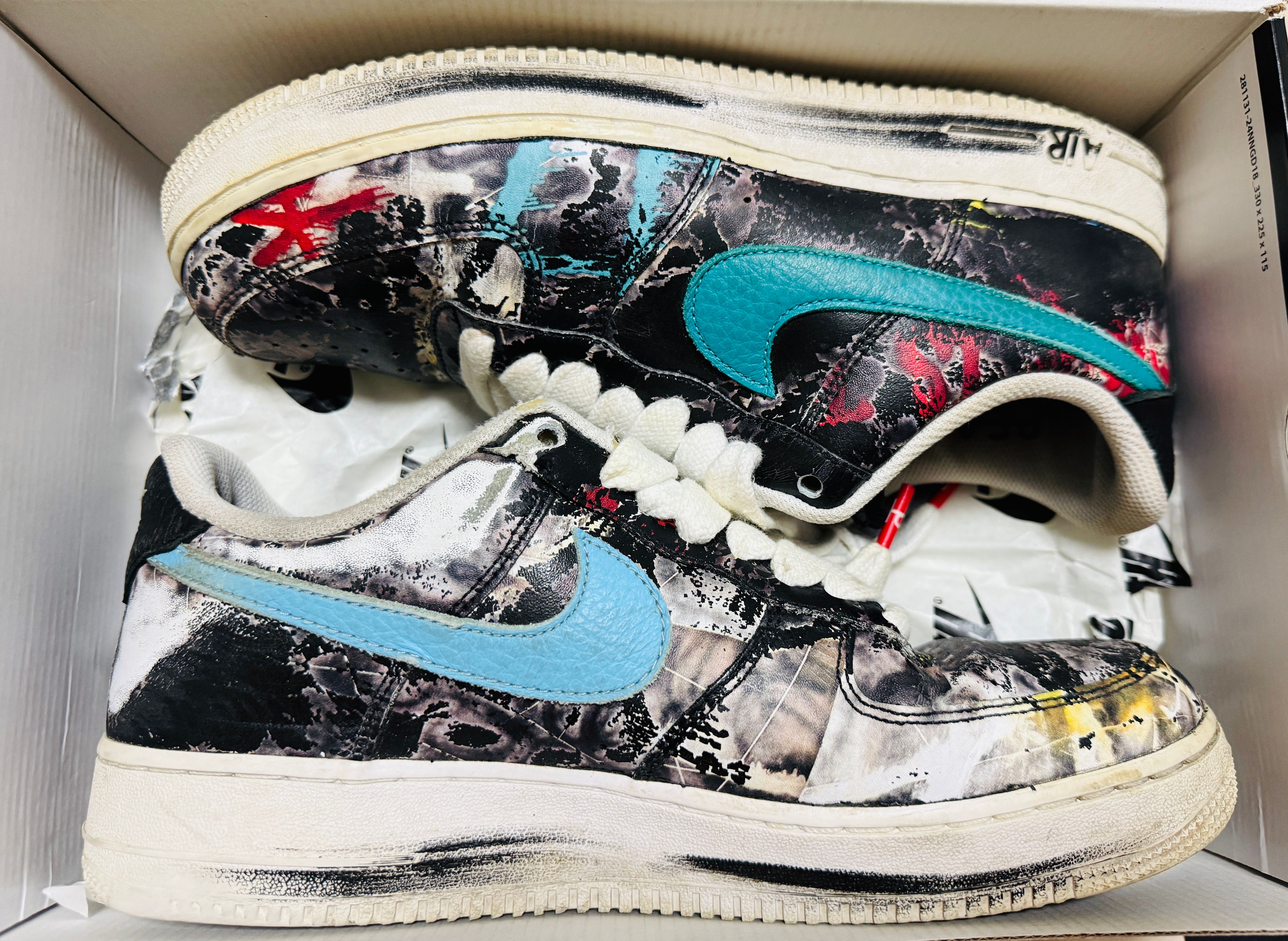 PEACEMINUSONE × Nike Air Force 1 Low '07 Para-Noise 3.0 "Black and Multi-Color" / G-DRAGON