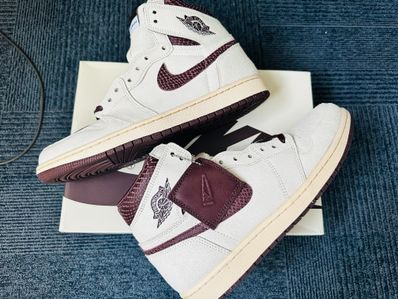A Ma Maniere × Nike Air Jordan 1 Retro High OG "Sail and Burgundy"