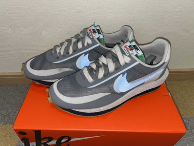 CLOT × Sacai × Nike LD Waffle "Grey Obsidian/Cool Grey"