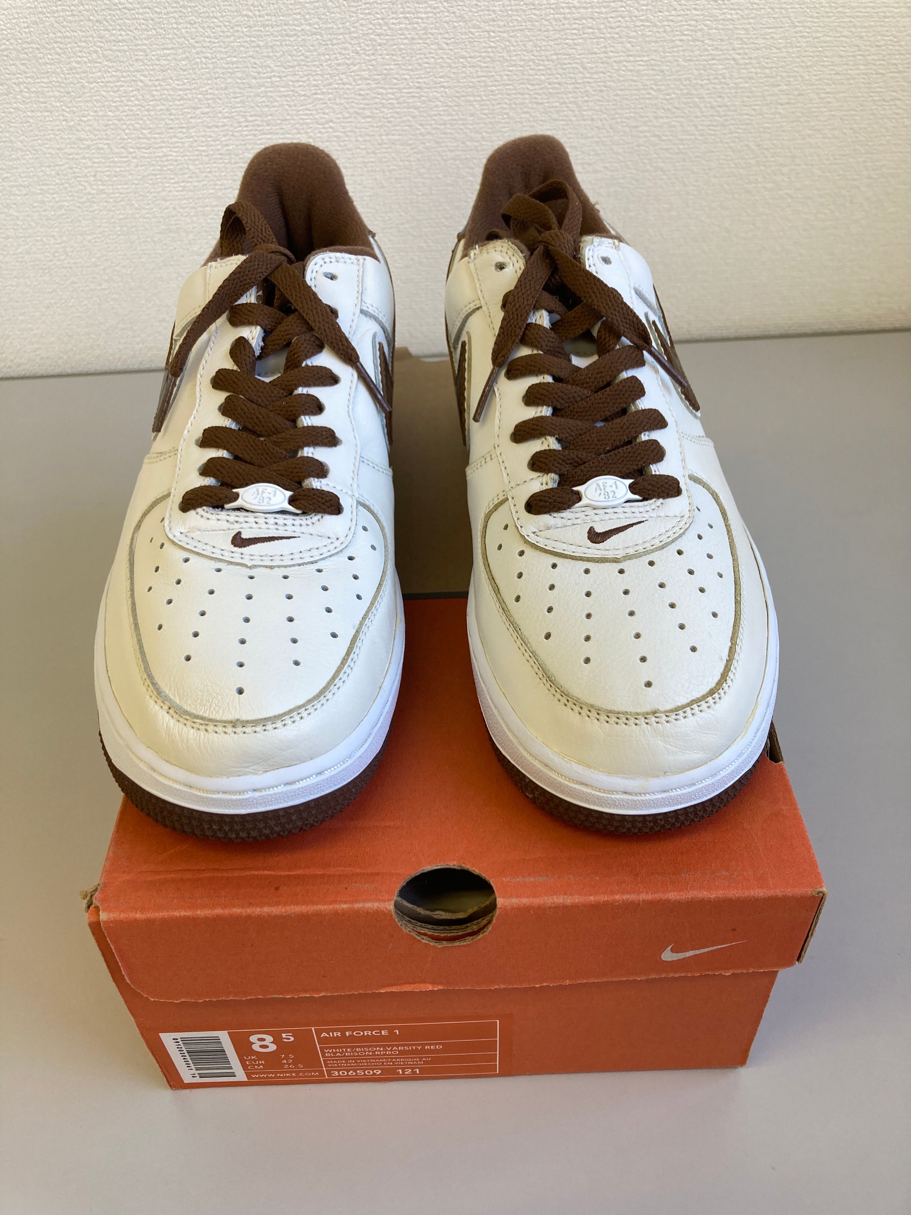 Nike Air Force 1 Low NYC "White/Bison-Varsity Red"