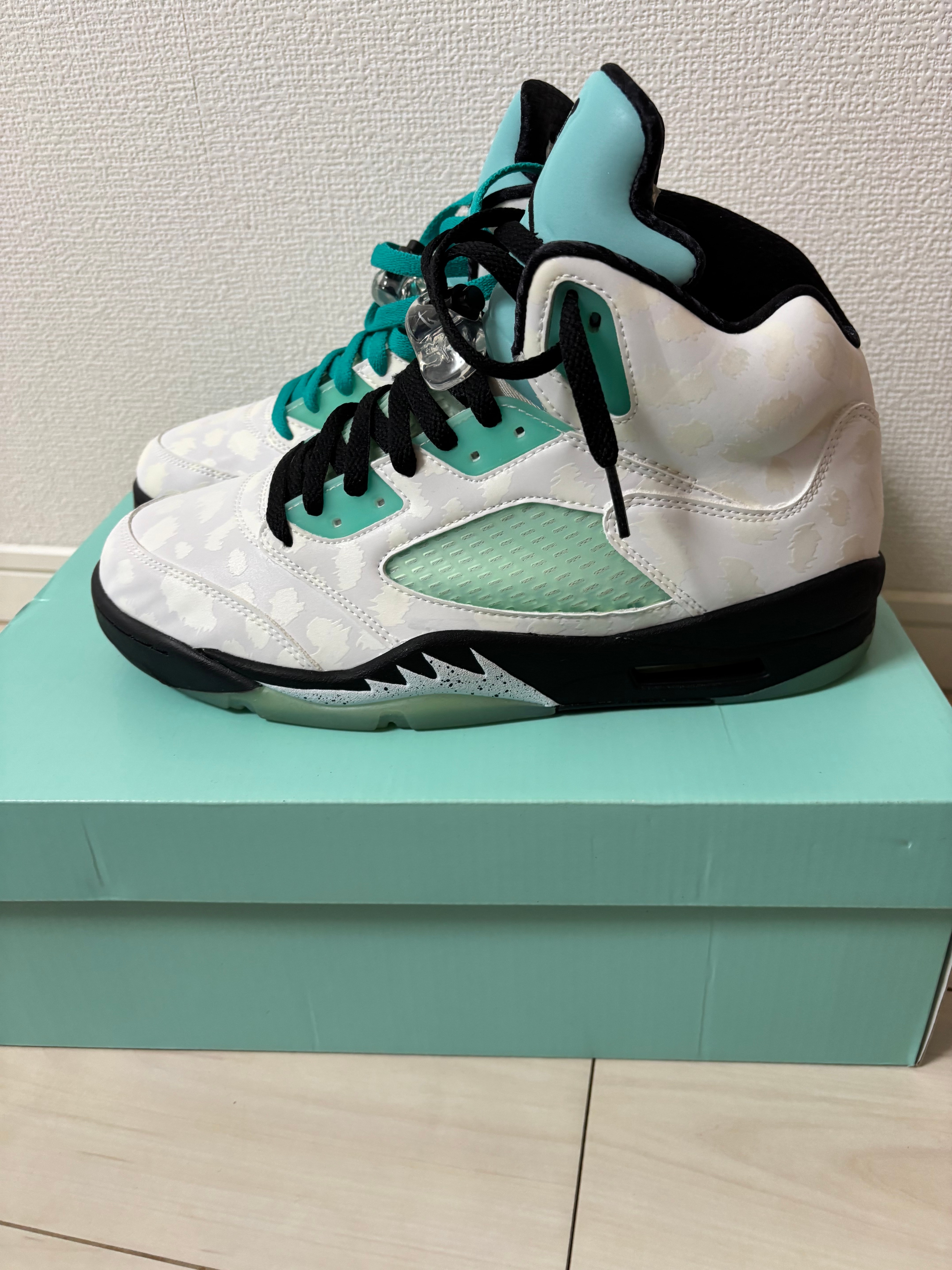 Nike Air Jordan 5 "White/Black/Island Green"