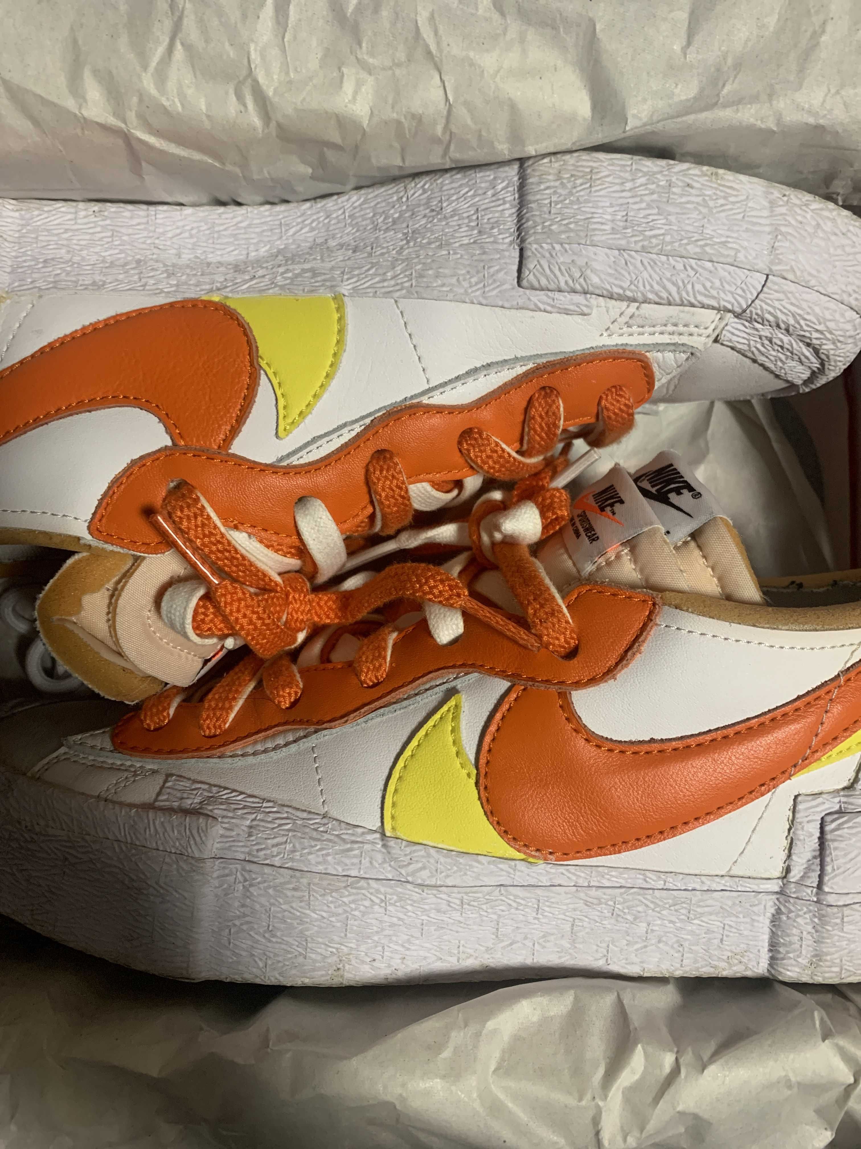 SACAI × NIKE BLAZER LOW "MAGMA ORANGE"