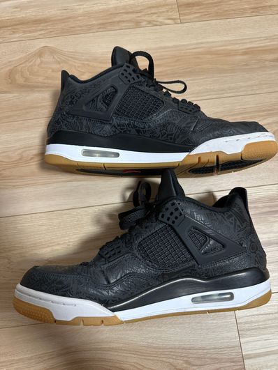 Nike Air Jordan 4 Retro "Laser Black/Gum"