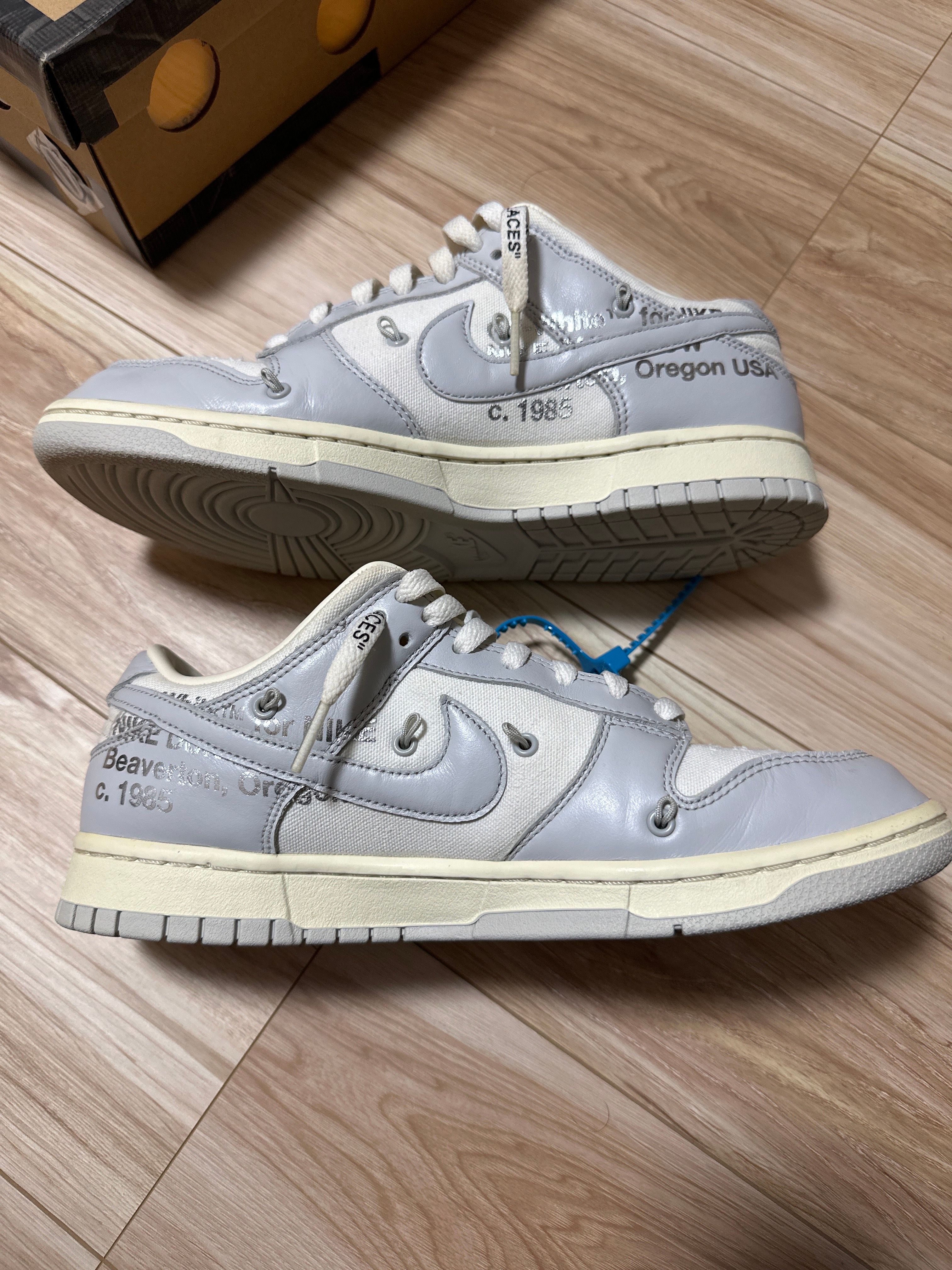 Off-White × Nike Dunk Low "Sail/Neutral Gray"