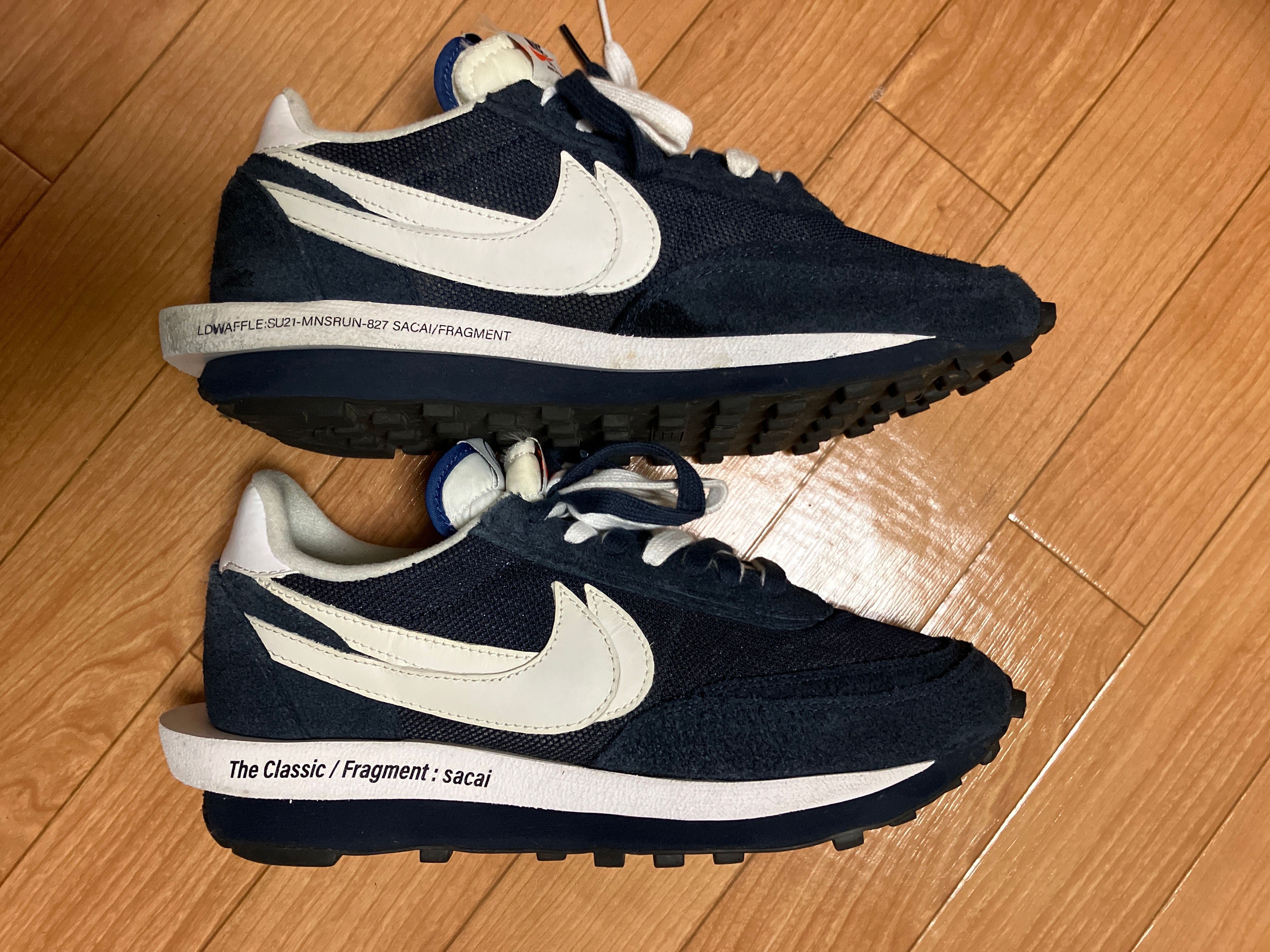 Fragment × sacai × Nike LD Waffle "Blackended Blue"