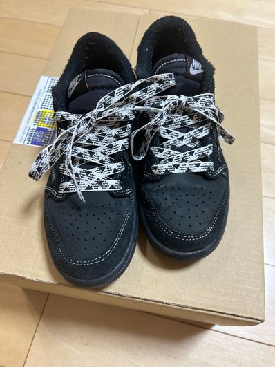 Travis Scott × Nike PS Air Jordan 1 Low OG SP "Black Phantom"