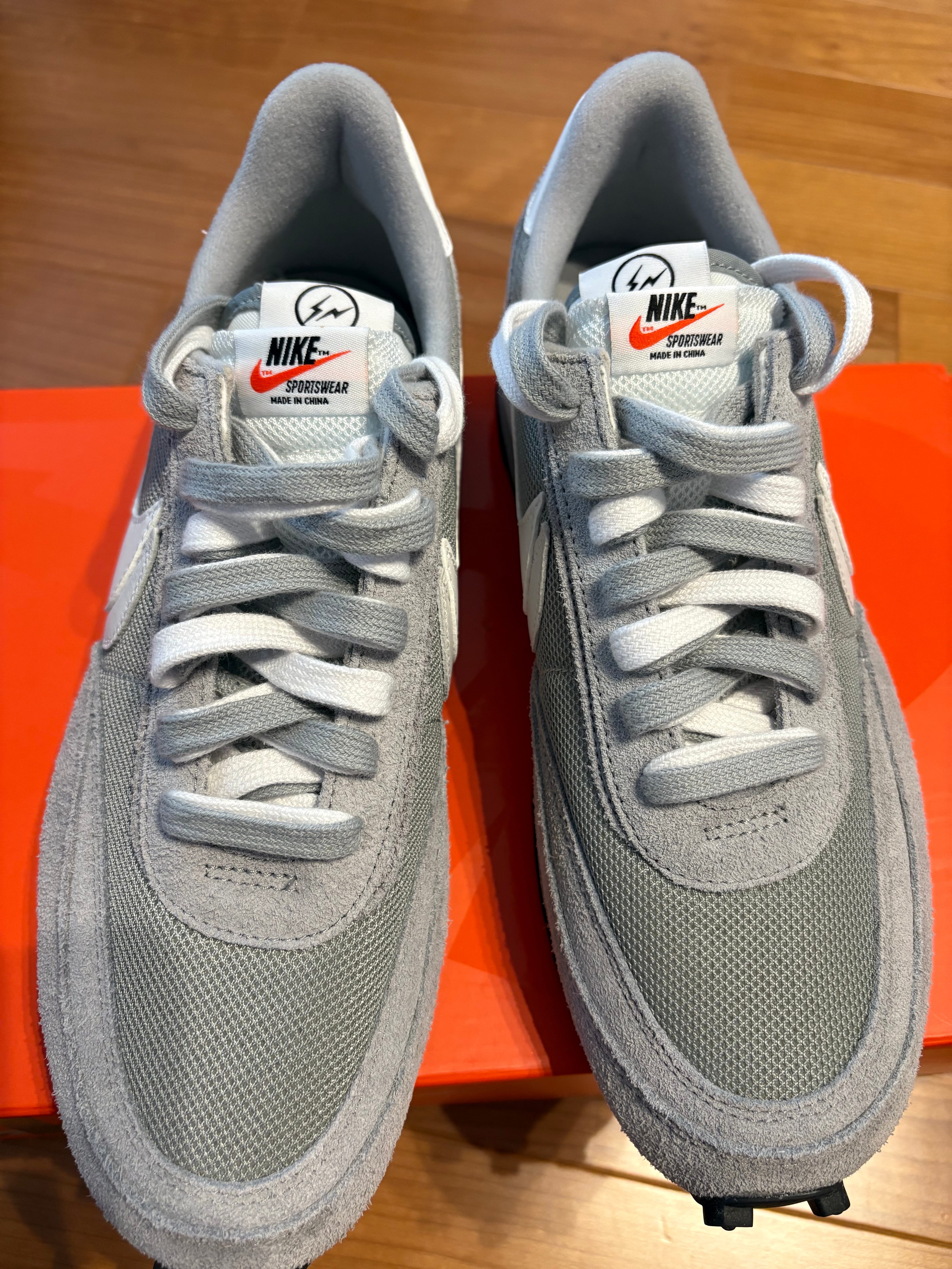 fragment design × sacai × Nike LD Waffle "Light Smoke Grey"