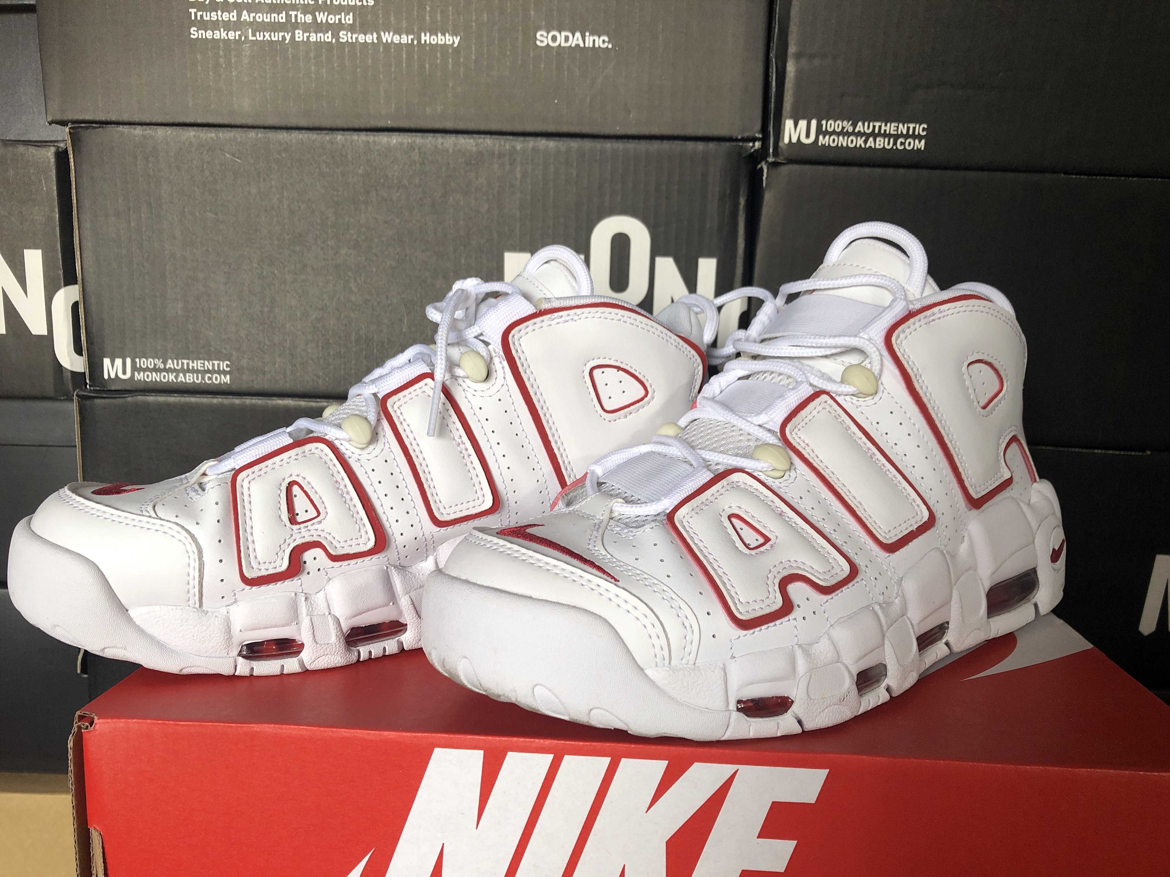 NIKE AIR MORE UPTEMPO "WHITE/VARSITY RED" (2021)