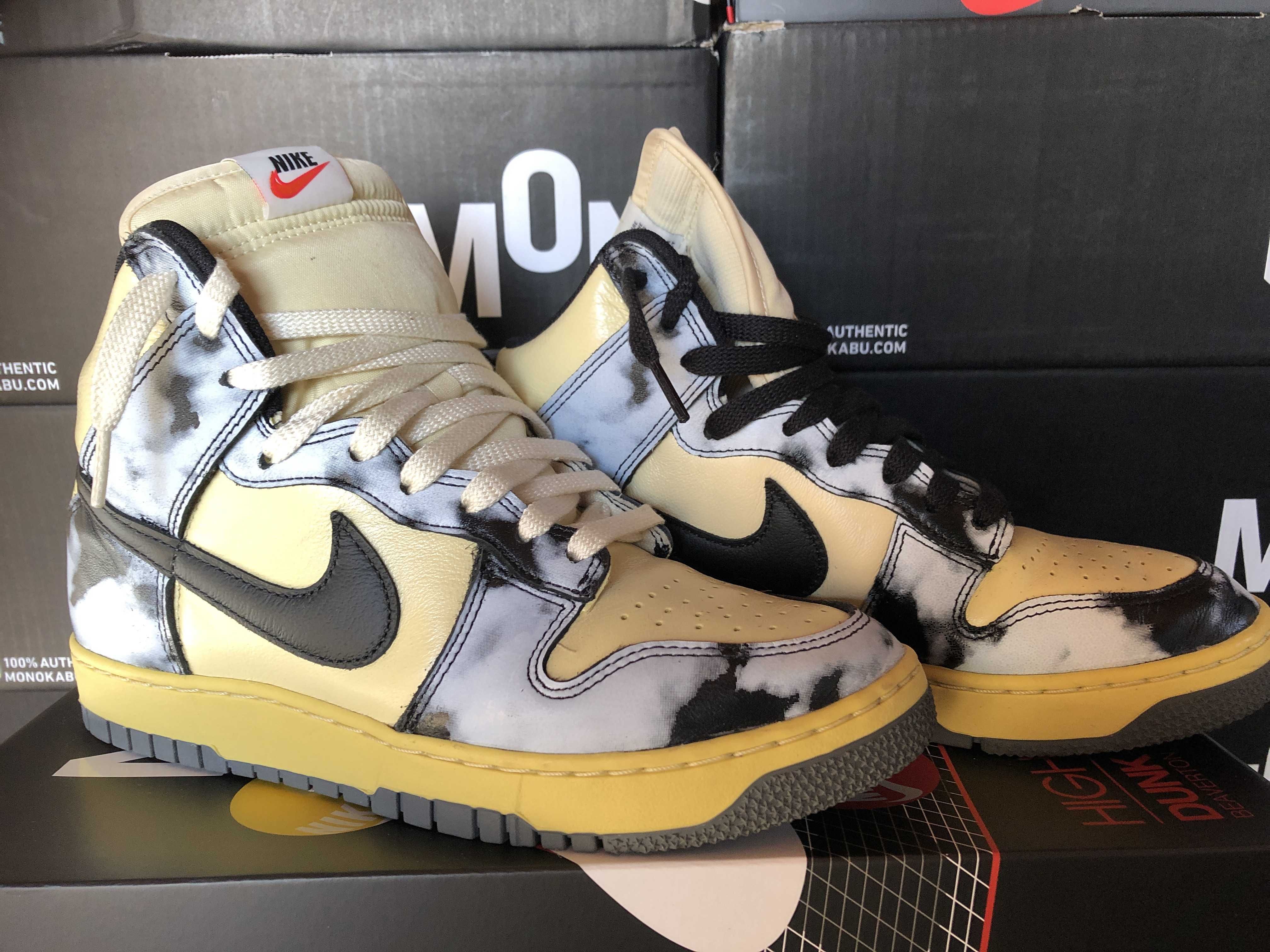 Nike Dunk High "Black Acid Wash"