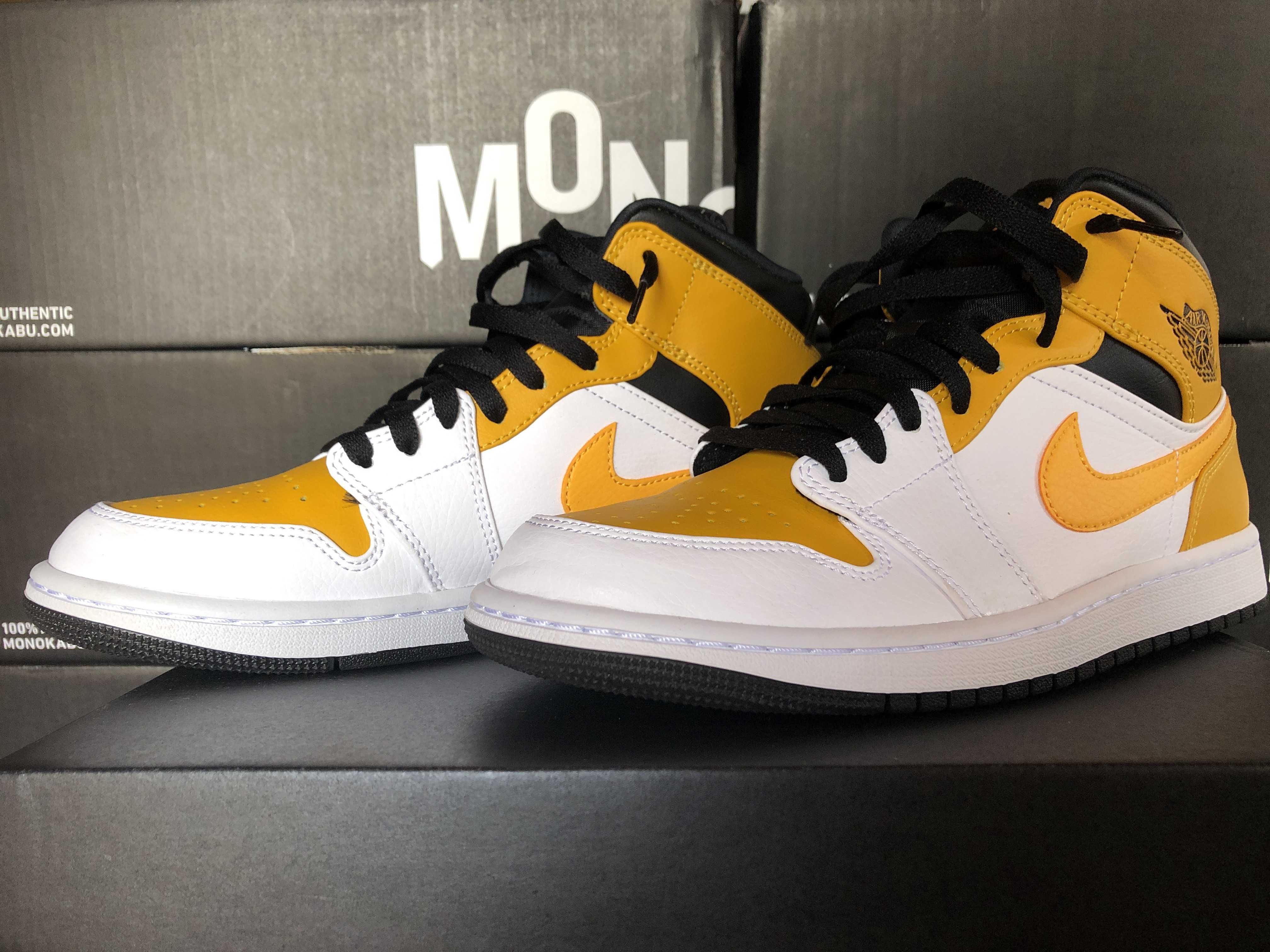 Nike Air Jordan 1 Mid "University Gold"  