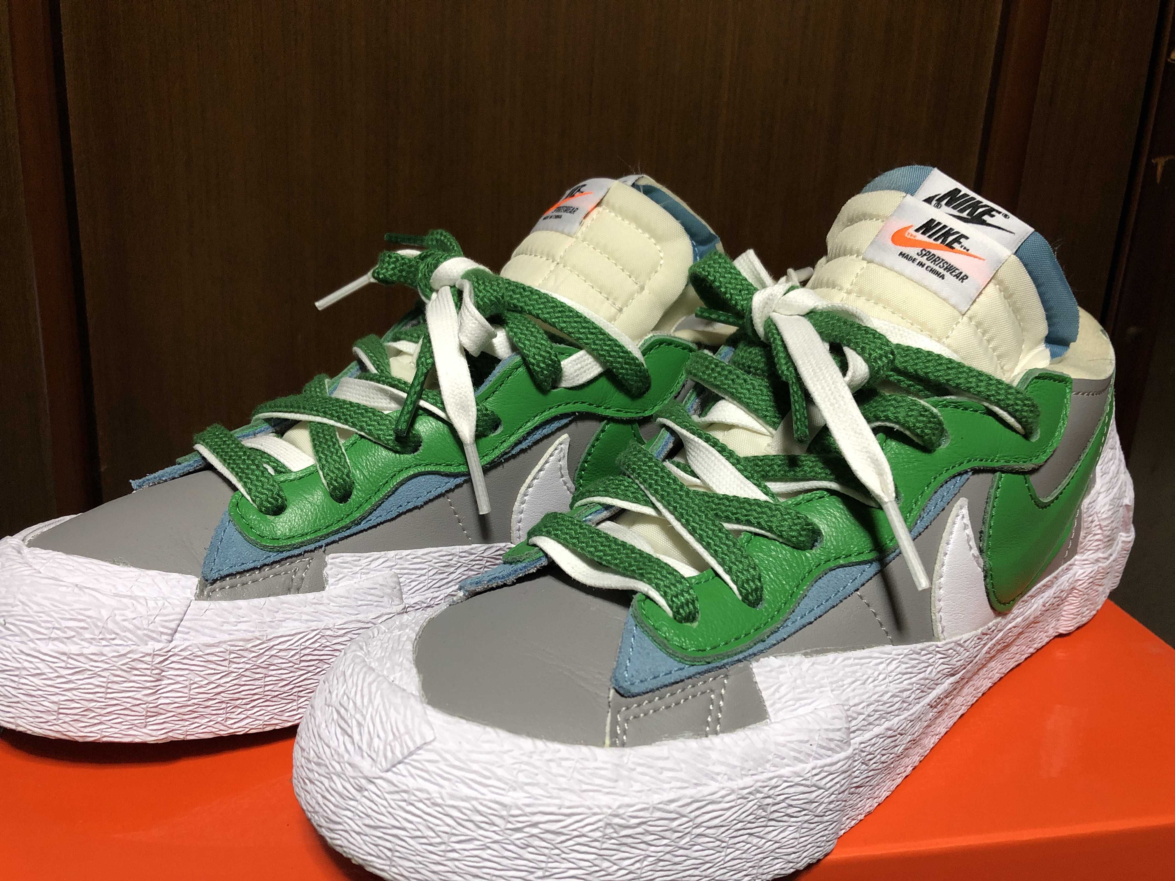 sacai × Nike Blazer Low "Classic Green"