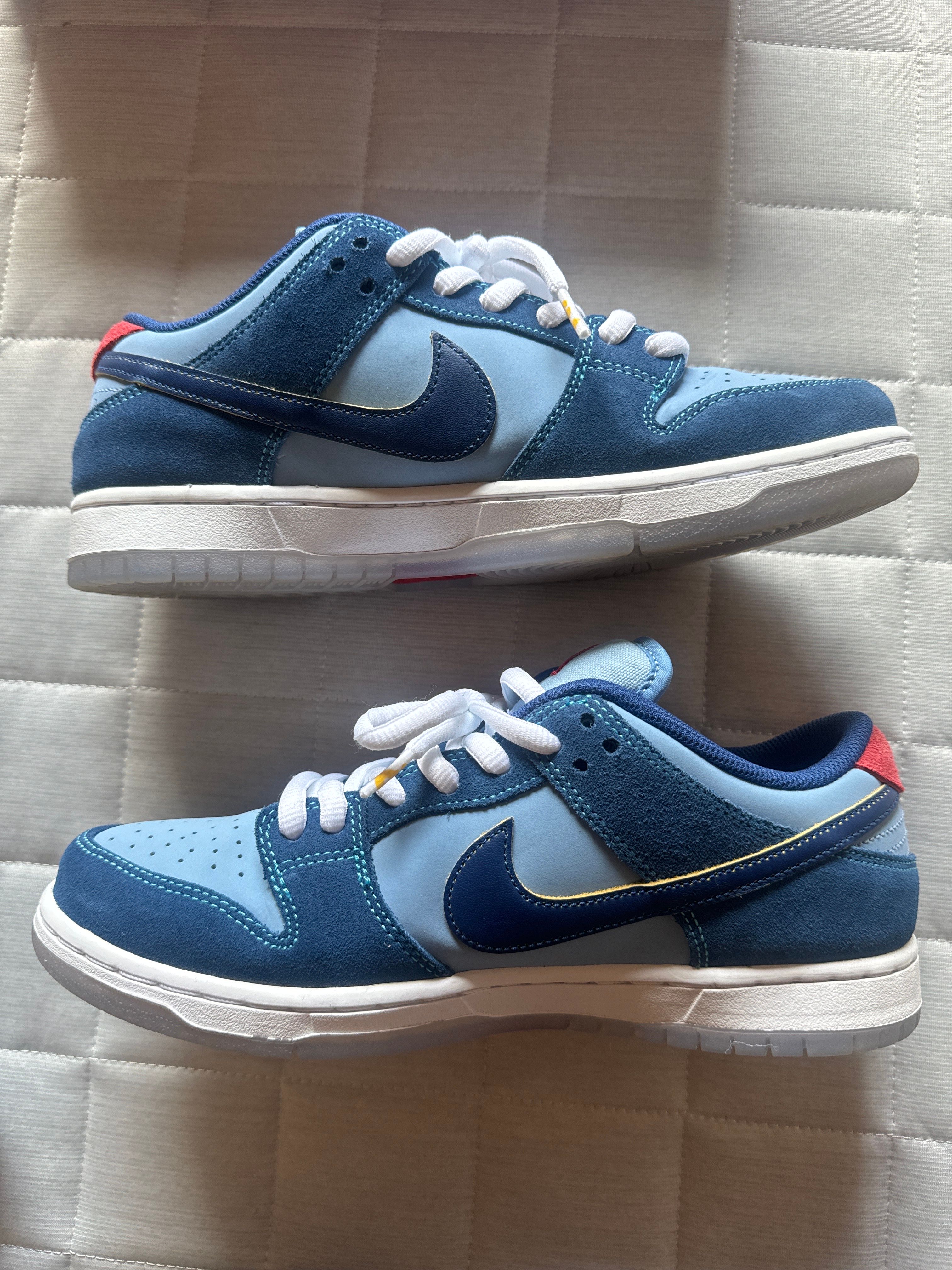 Why So Sad? × Nike SB Dunk Low "Coastal Blue/Speed Yellow-University Red"