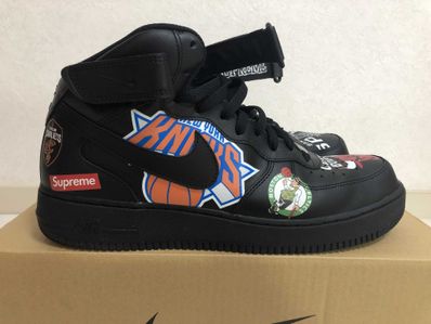 Supreme × NBA × Nike Air Force 1 Mid '07 "Black"