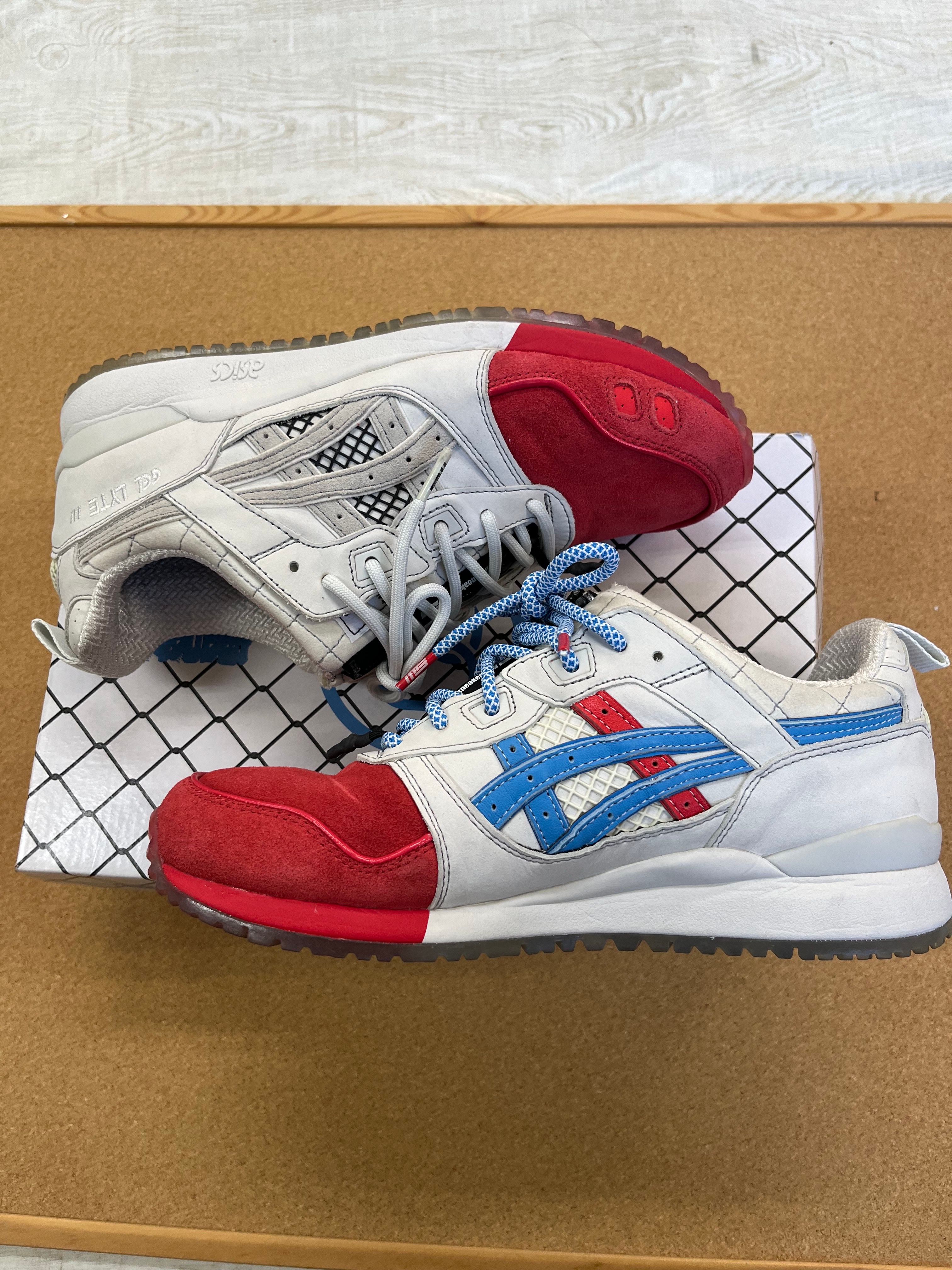 mita sneakers × Asics Gel-Lyte III 30th Anniversary "White/Red-Blue"