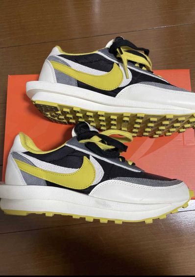 UNDERCOVER × sacai × Nike LD Waffle "Black/Sail-Dark Grey-Bright Citron"