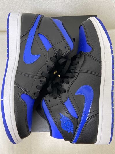 NIKE AIR JORDAN 1 MID "BLACK/BLUE"