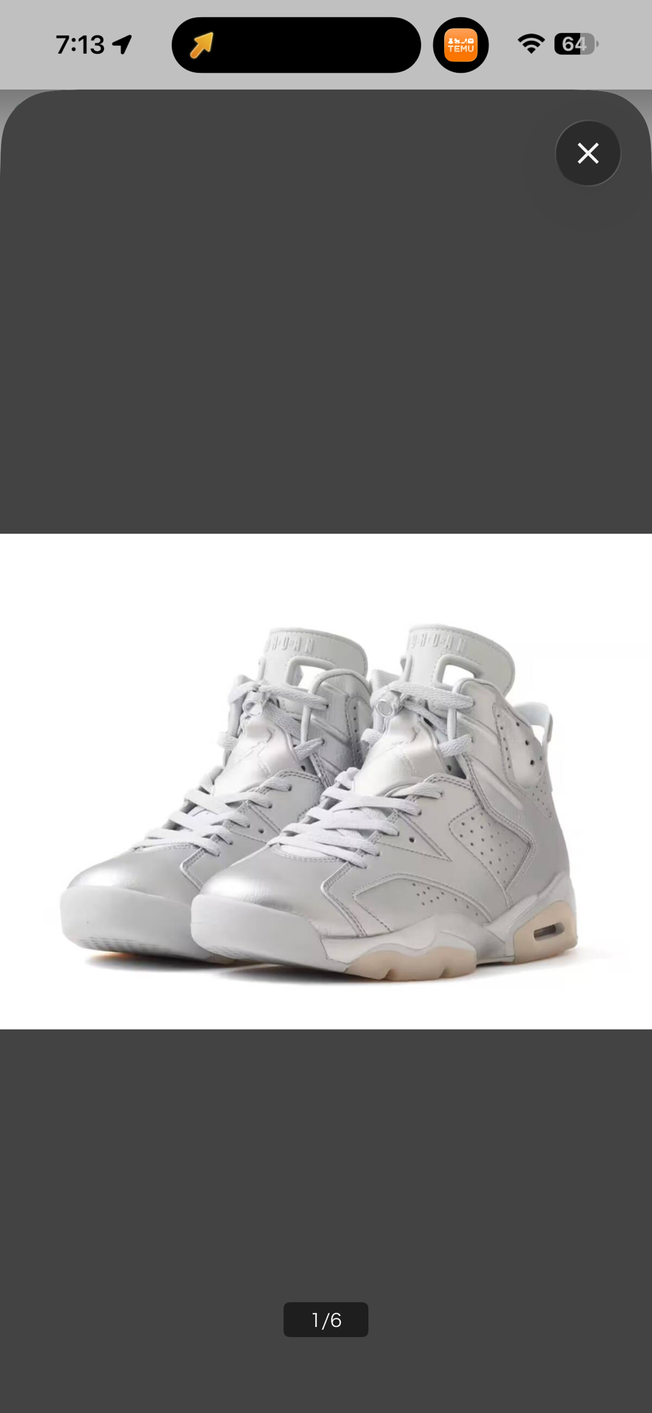 Paris Saint-Germain (PSG) × Nike Air Jordan 6 Retro "Metallic Silver"