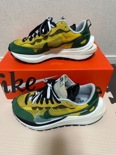 sacai × Nike Vapor Waffle "Tour Yellow/Stadium Green-Sail"