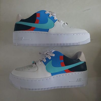 Nike Women's Air Force 1 Low "Sage White Light Blue"
