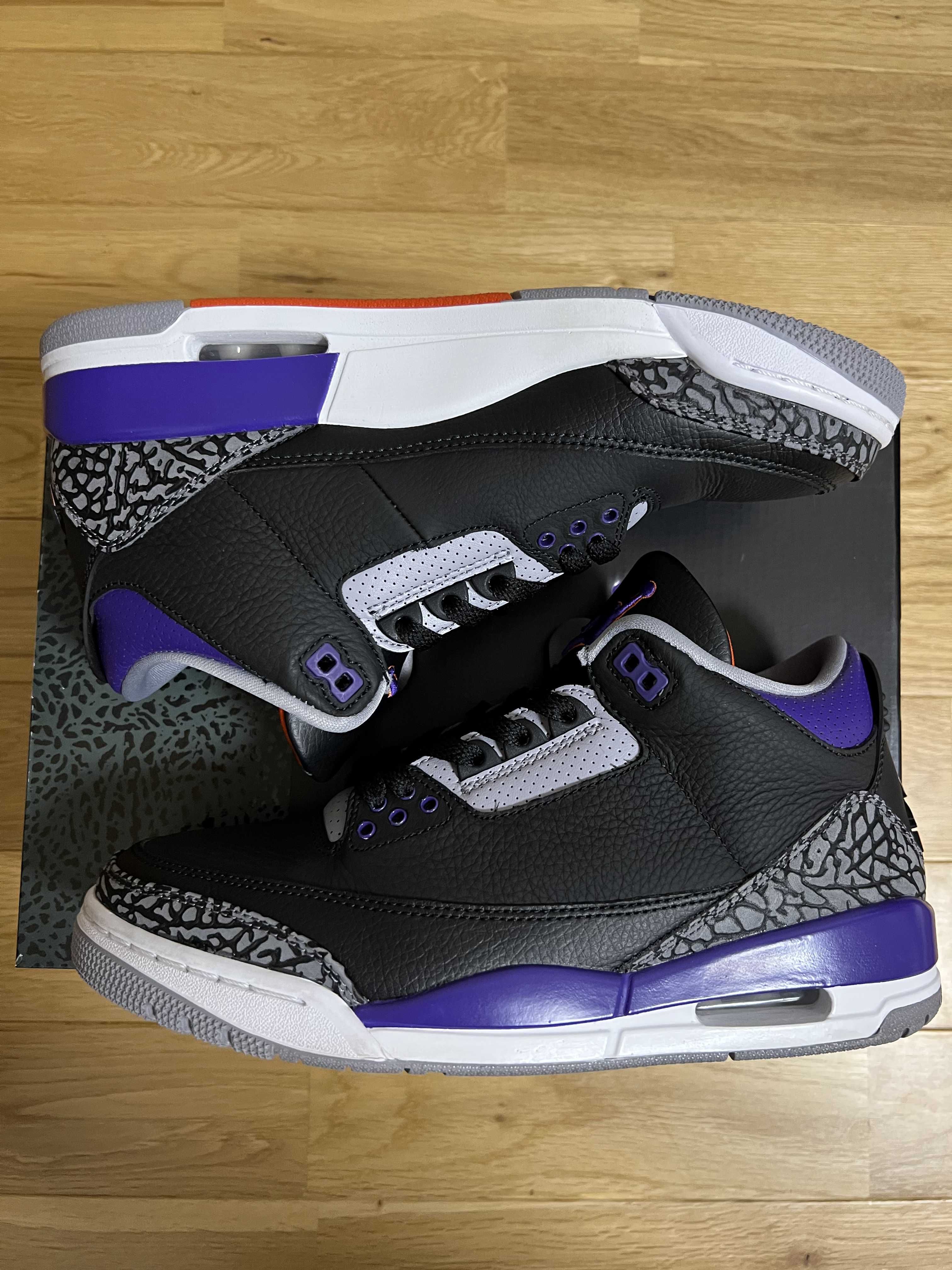 Nike Air Jordan 3 Retro "Black/Court Purple"