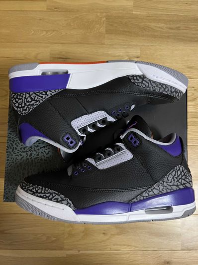 Nike Air Jordan 3 Retro "Black/Court Purple"