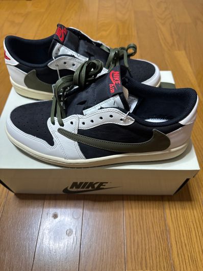Travis Scott × Nike Women's Air Jordan 1 Low OG "Medium Olive"