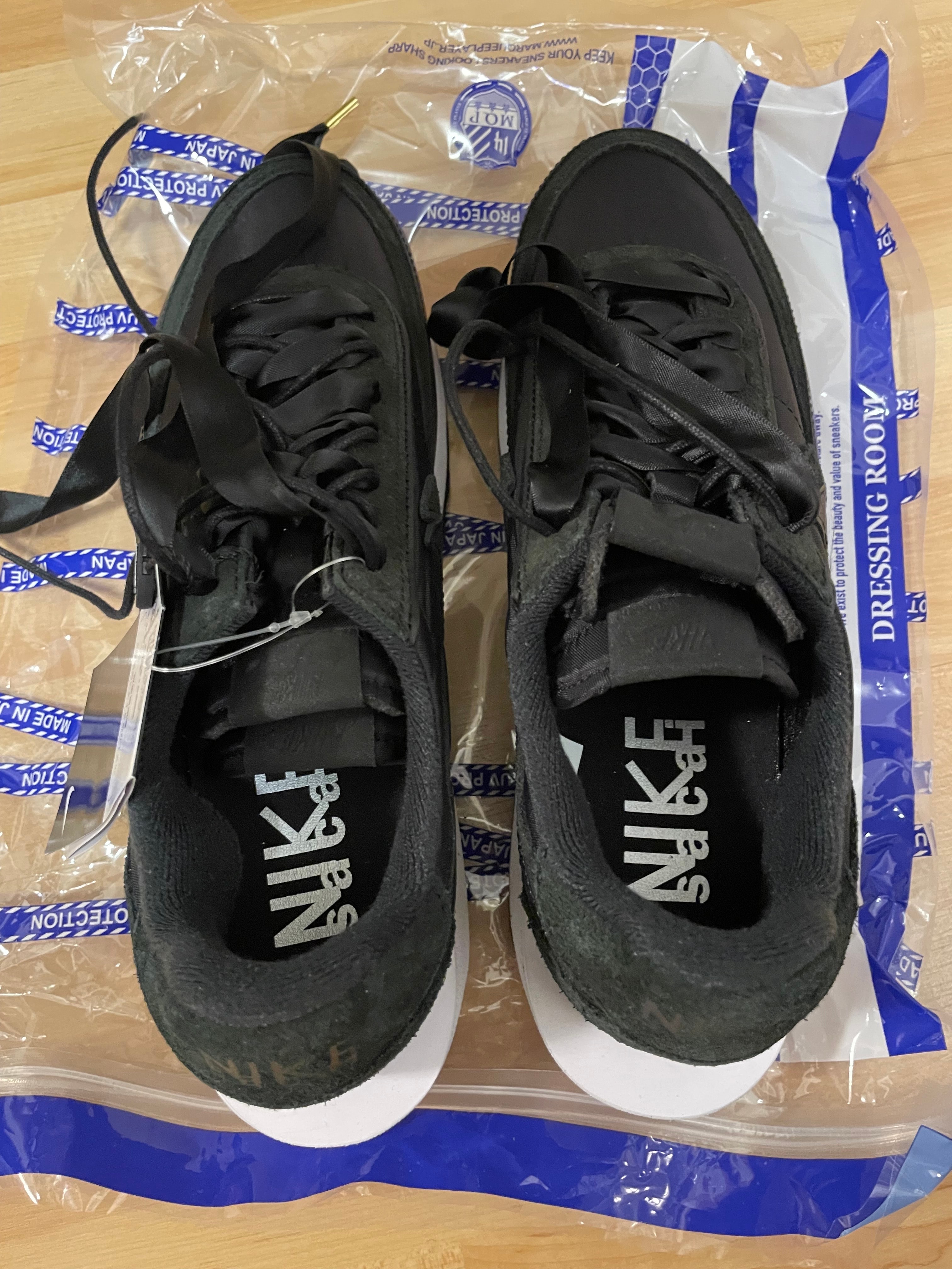 sacai × Nike LDV Waffle "Triple Black"