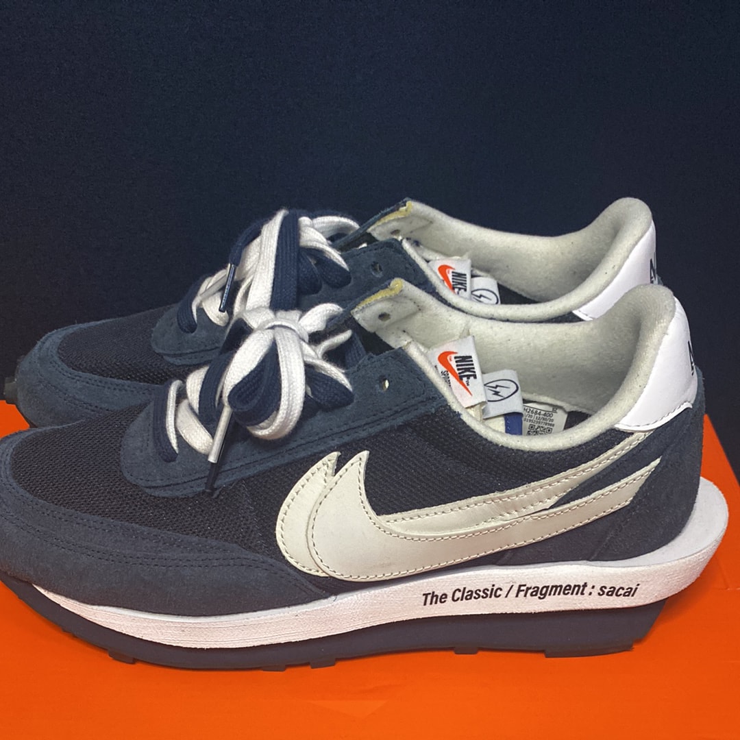 Fragment × sacai × Nike LD Waffle "Blackended Blue"