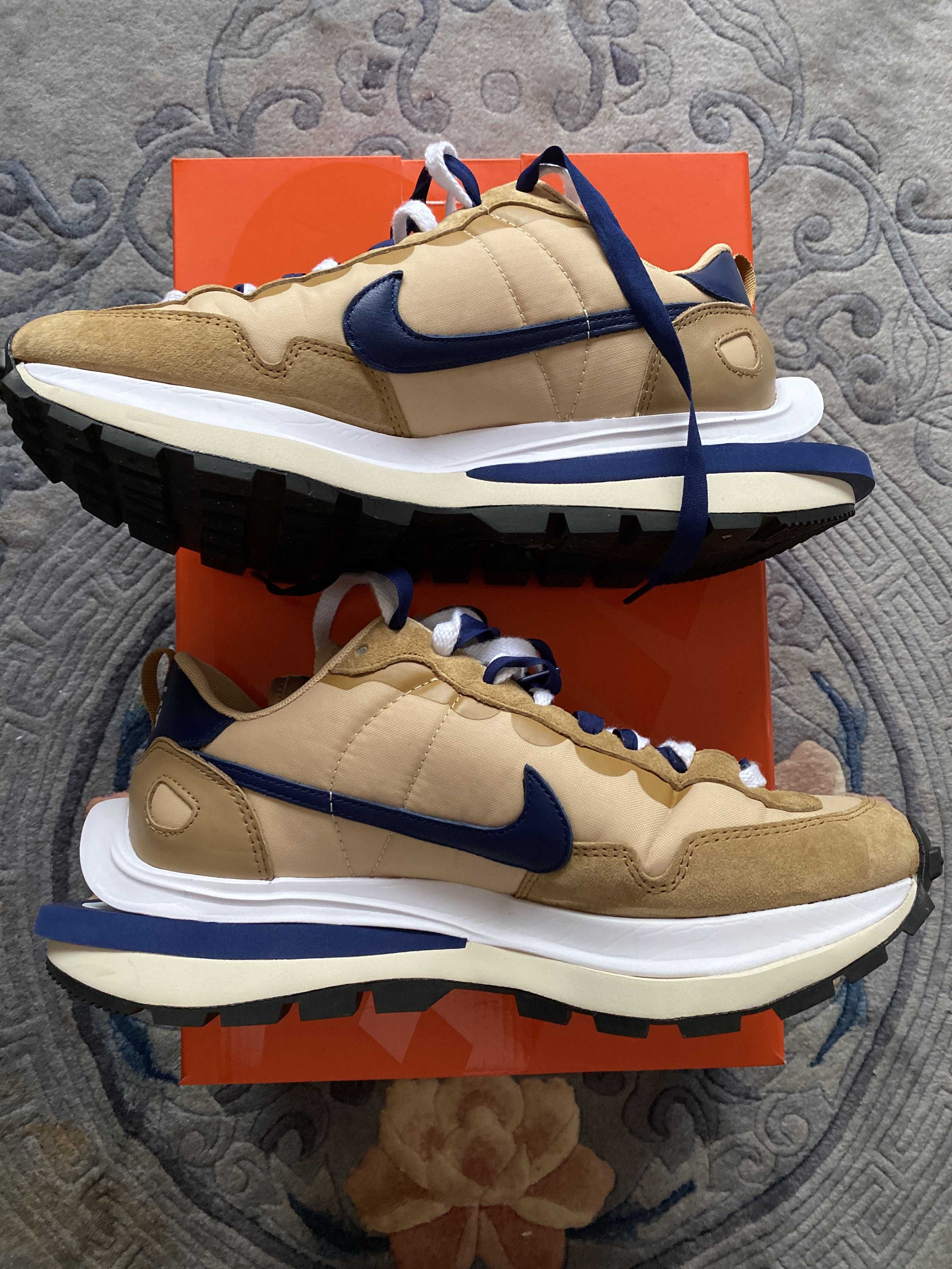 Sacai × Nike Vapor Waffle "Sesame And Blue Void"