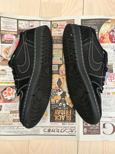 Travis Scott × Nike Air Jordan 1 Low OG SP "Black Phantom"