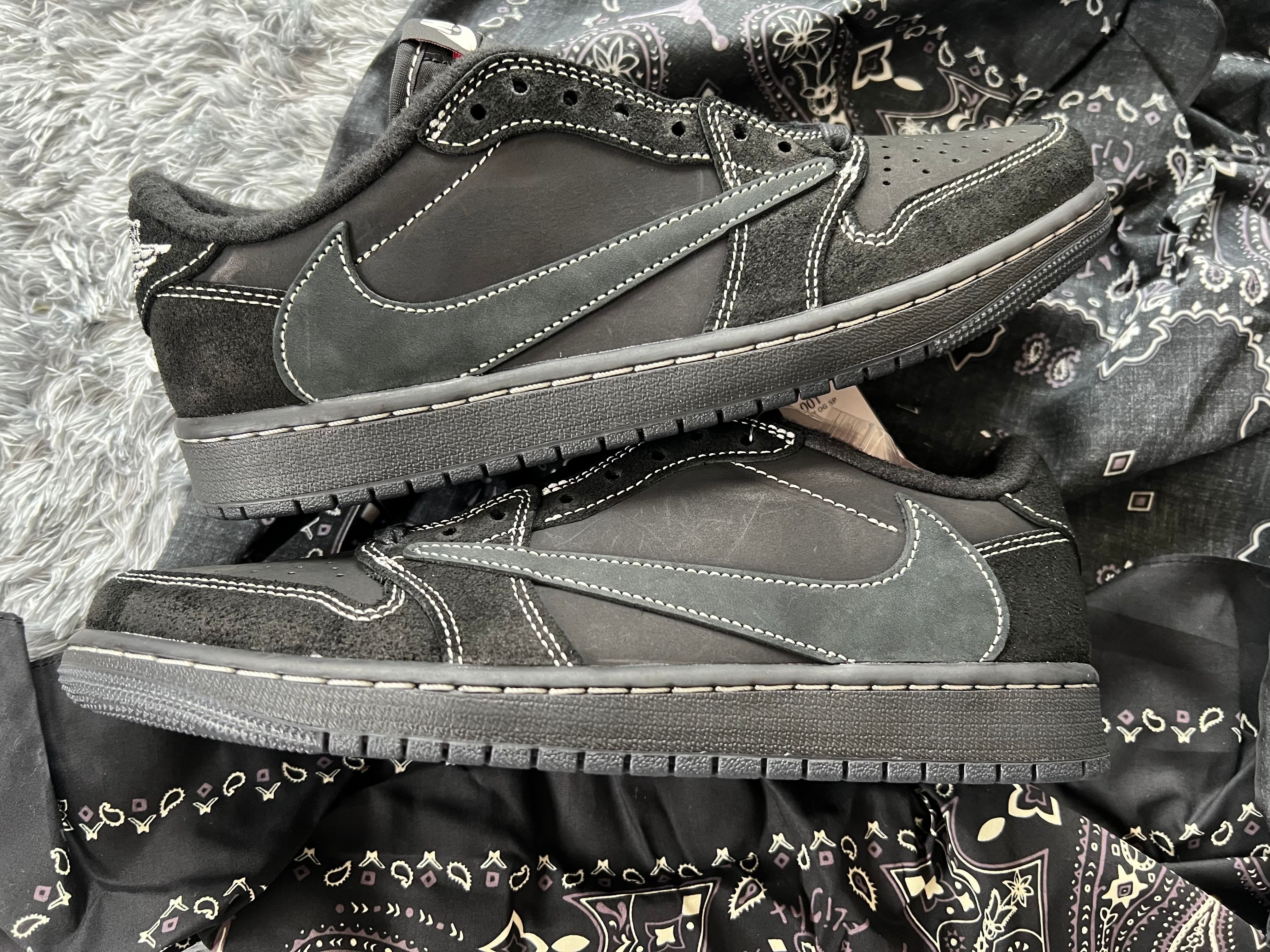 Travis Scott × Nike Air Jordan 1 Low OG SP "Black Phantom"