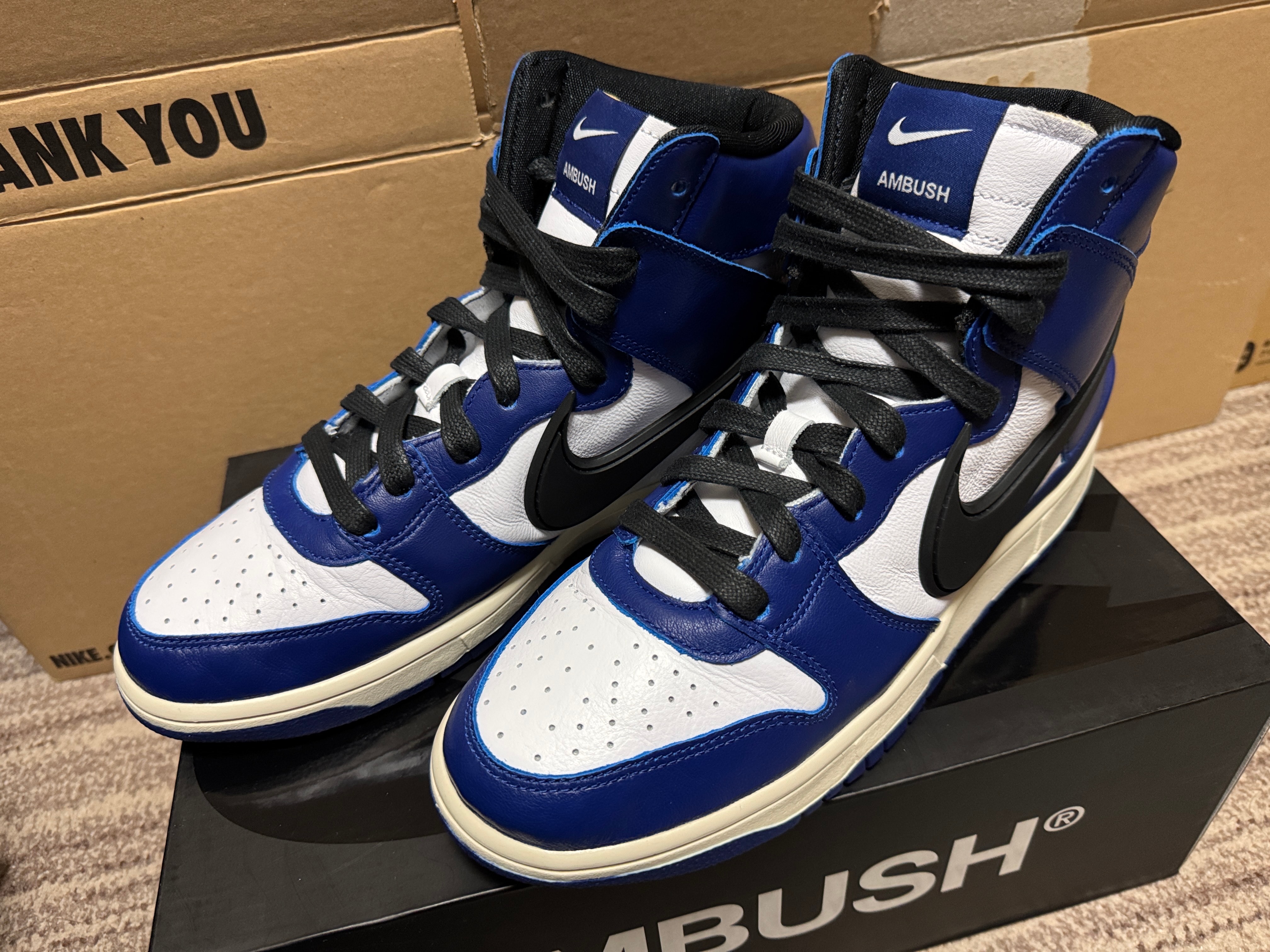 Ambush × Nike Dunk High "Deep Royal"