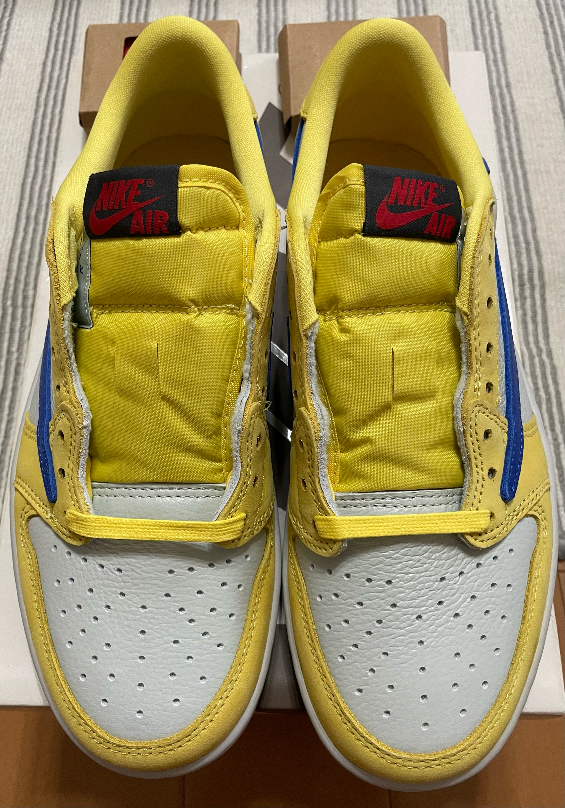 Travis Scott × Nike Women's Air Jordan 1 Retro Low OG "Canary"