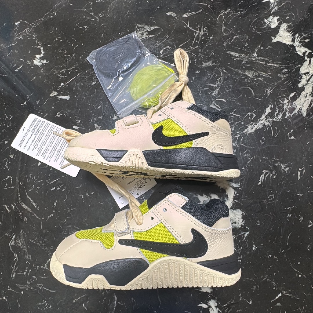 Travis Scott × Nike TD Jordan Jumpman Jack TR CJ1 T-Rexx "Bright Cactus"