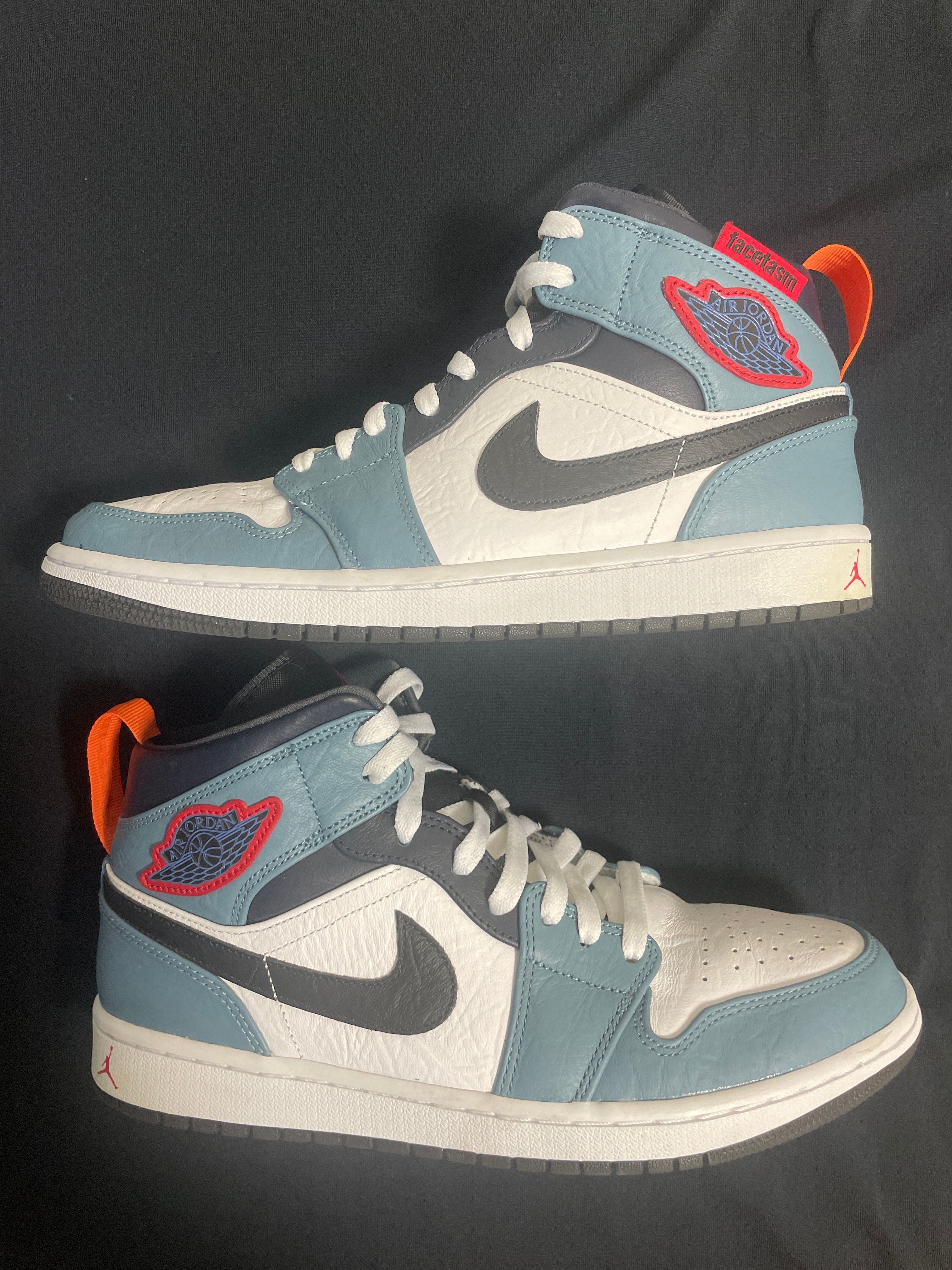 FACETASM × Nike Air Jordan 1 Mid "White/Navy"