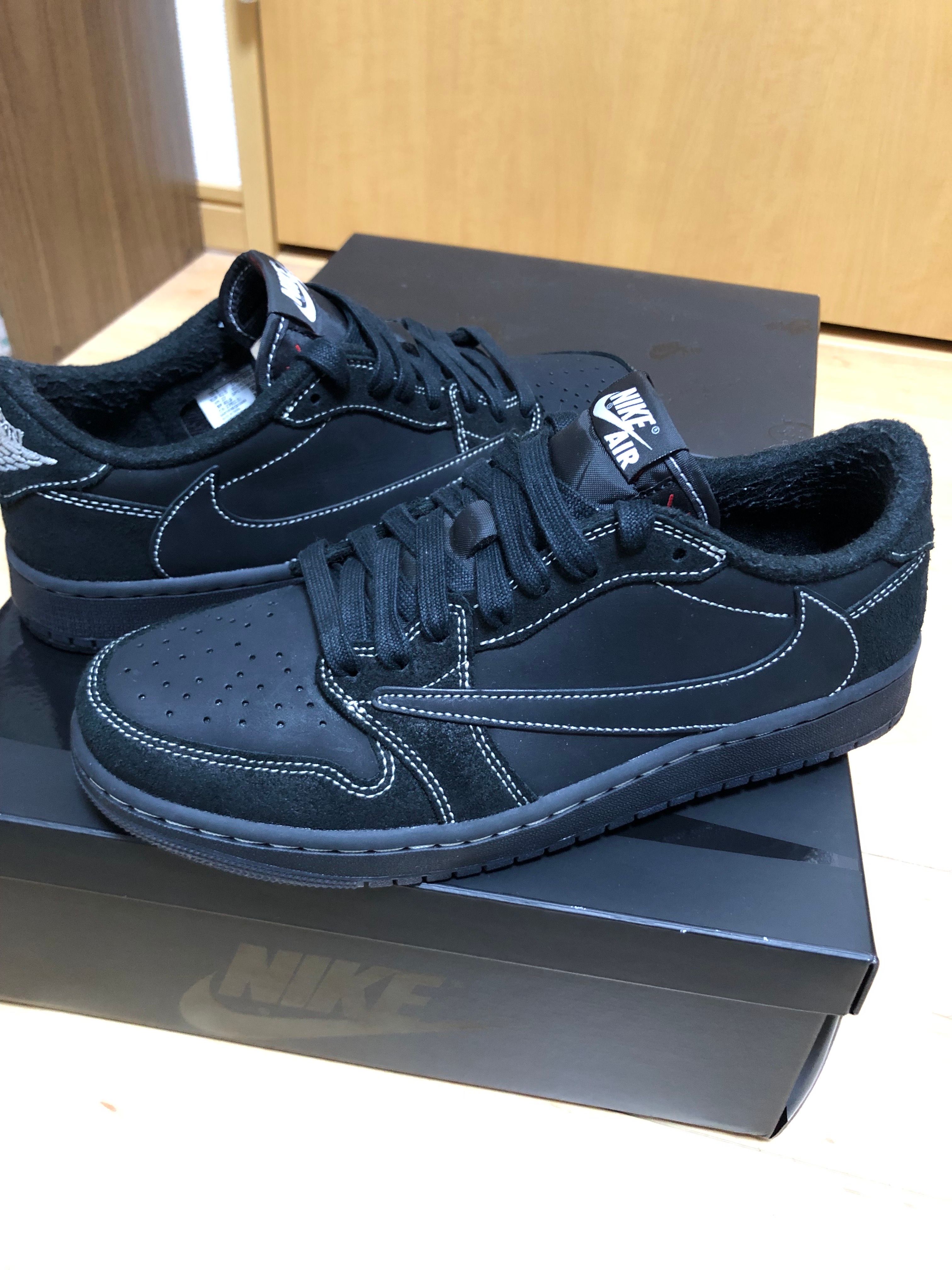Travis Scott × Nike Air Jordan 1 Low OG SP "Black Phantom"
