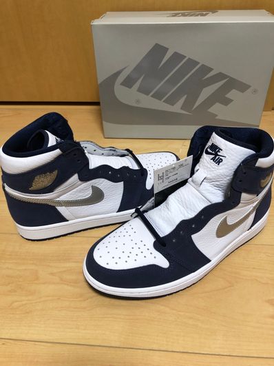 Nike Air Jordan 1 High OG CO.JP "White/Midnight Navy" (2020)(ブリーフケースなし)