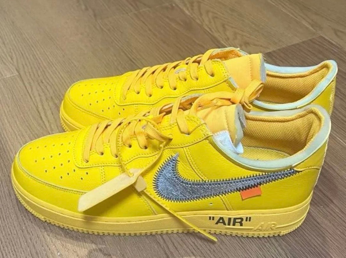 Off-White × Nike Air Force 1 Low "University Gold"