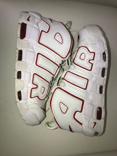 NIKE AIR MORE UPTEMPO "WHITE/VARSITY RED" (2018)